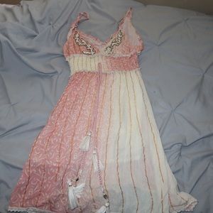 Short Cute Pink Sundress. Size: one size (it’s stretchy so it fits well)